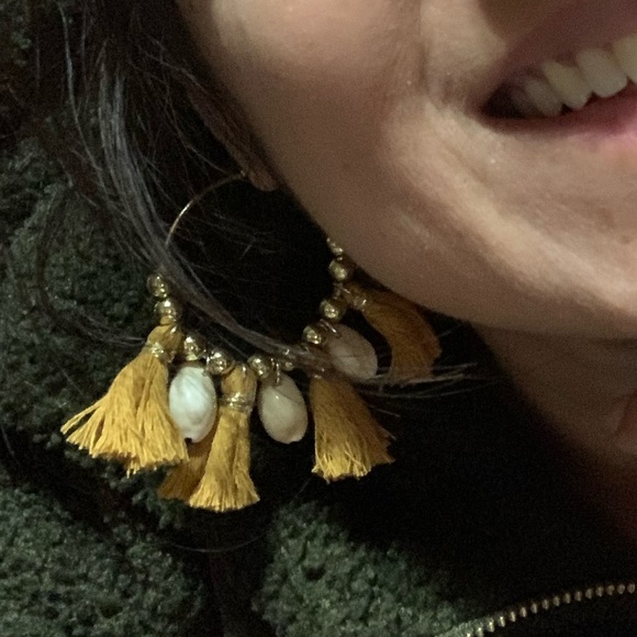 WAVE-Macrame earrings.Handmade available in colors - Picture 15 of 15